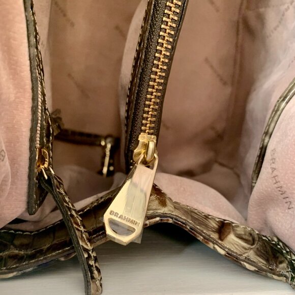 HTF Brahmin Laura satchel EUC - Picture 8 of 9